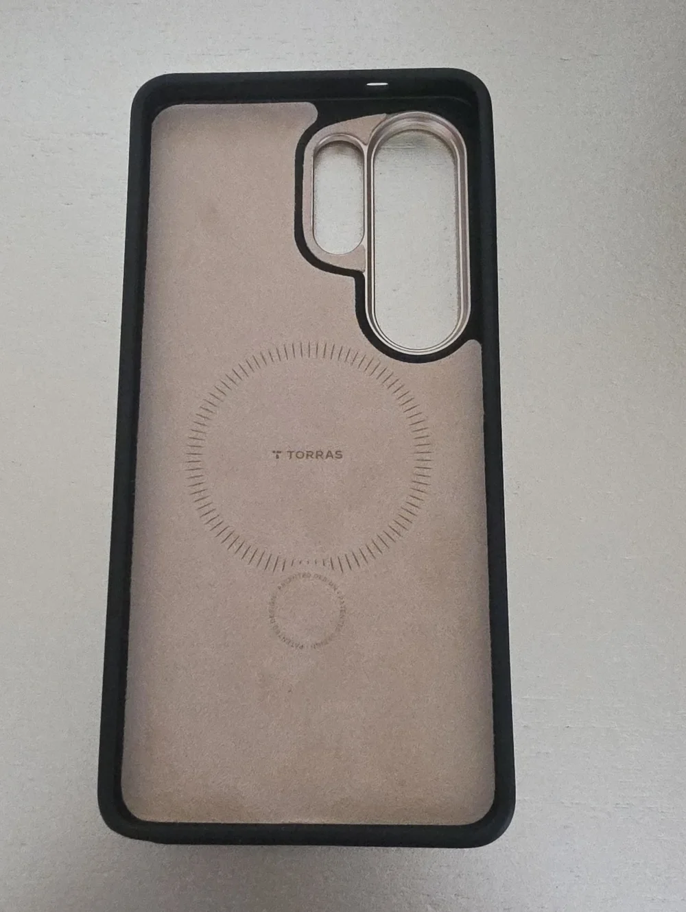 S26 Ultra Torras-Brown Phone Case with Ring Stand - Fits Dual Camera Phones